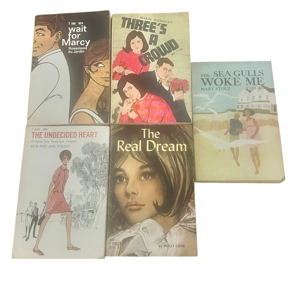 Vintage Scholastic Teen Romance Paperback Book Lot 5 SBS Mary Stolz du Jardin